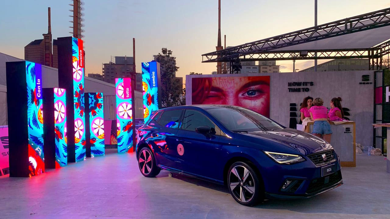 6 seat kappa festival 2019 led pillars